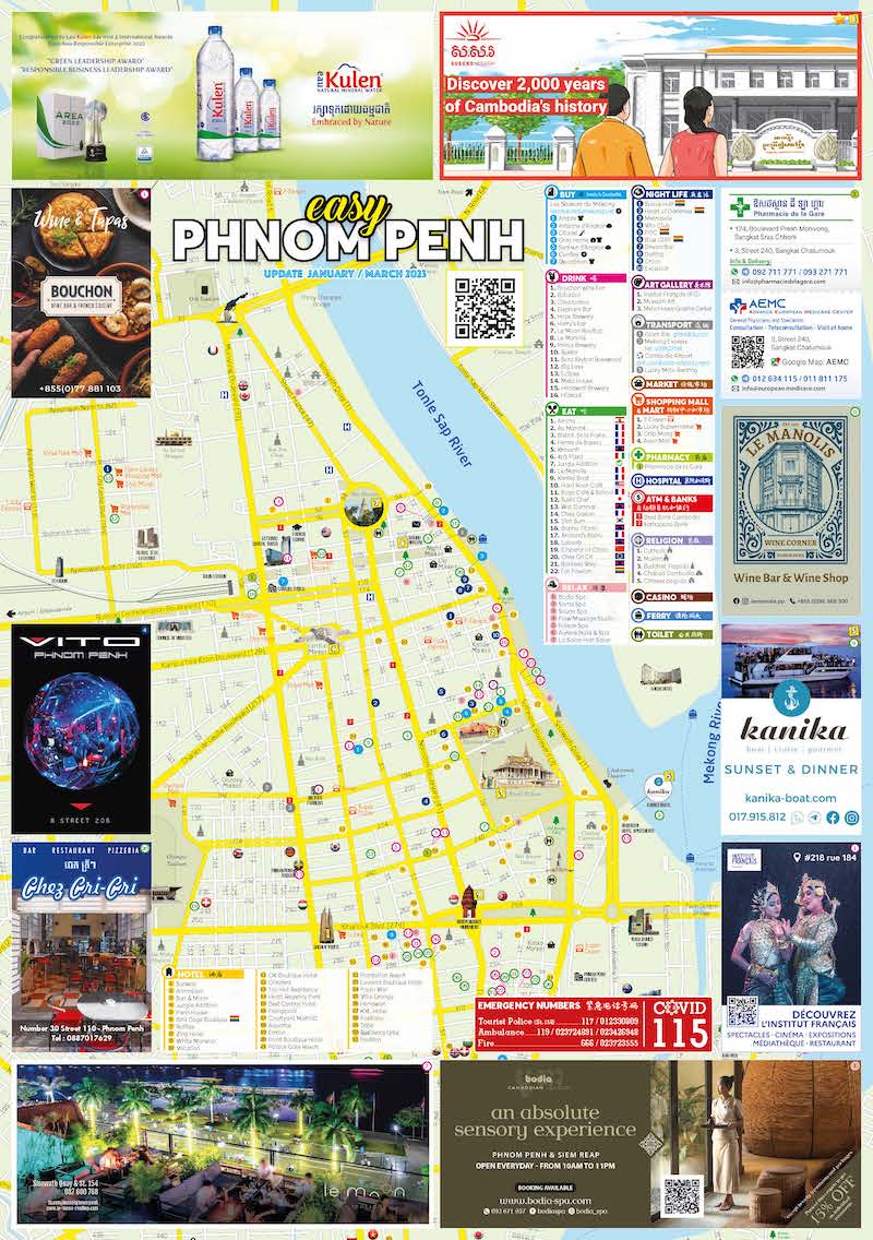 Phnom Penh World Map EasyPhnomPenh TheMap 202301 Page 1
